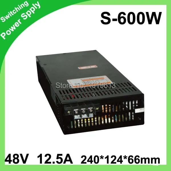 Импульсный источник питания 600 Вт 48 в А адаптер для светодиодной ленты
