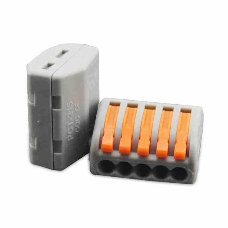 

PCT215 Universal Compact Wire Wiring Connector 5 pin Conductor Terminal Block With Lever 0.08-2.5mm2 10000 pcs/lot By DHL Free