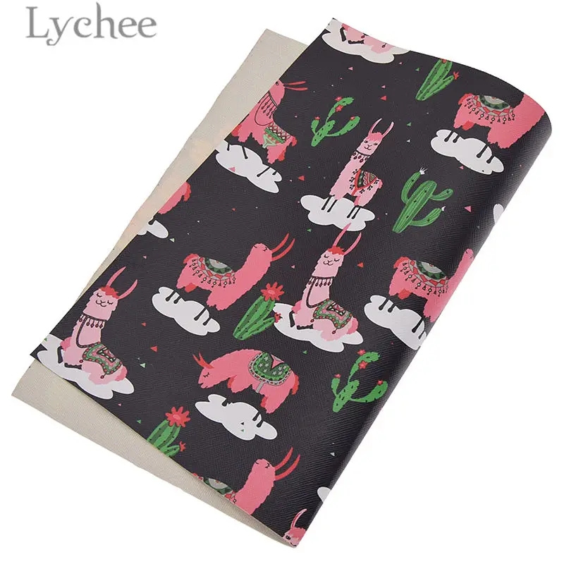 1 шт. A4 Печатный кактус искусственная кожа ткань высокое качество Синтетическая