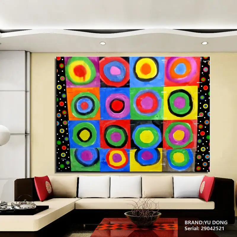 Василий Кандинский Абстрактный натюрморт маслом Рисование искусство Спрей Без