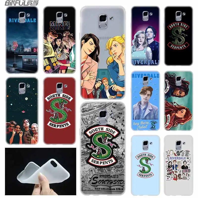 Чехол Riverdale South Side Serpents чехол из ТПУ для Samsung Galaxy J6 J8 J3 J5 J7 J4 J2 J1 Plus 2018 2016 2017 EU Prime