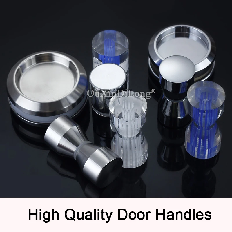 Абсолютно новые 1 шт душевые стеклянные раздвижные дверные ручки скрытые