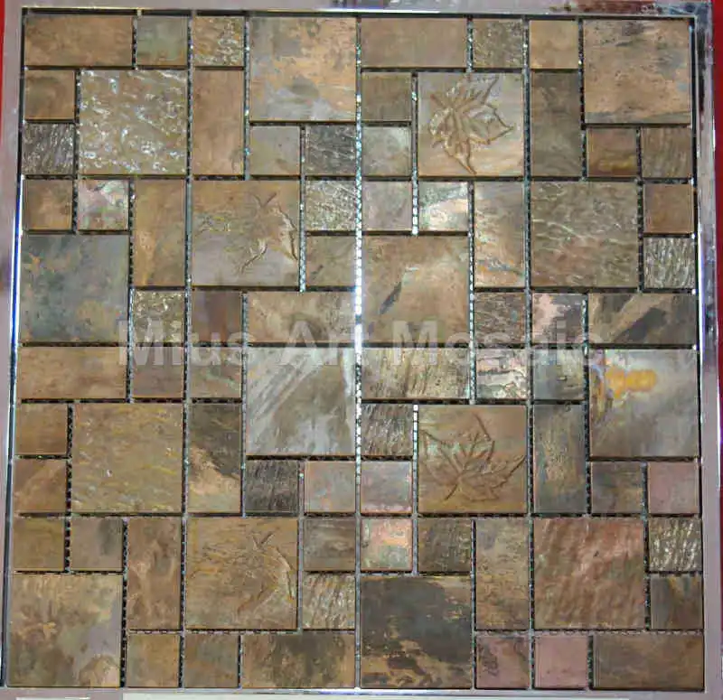 Бронзовая медная мозаичная плитка украшение для кухни|mosaic kitchen|backsplash |