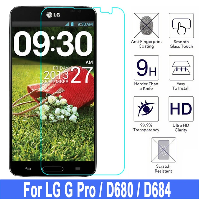 2.5D закаленное Стекло для LG Optimus G Pro Экран из закаленного стекла D680 D684 с уровнем