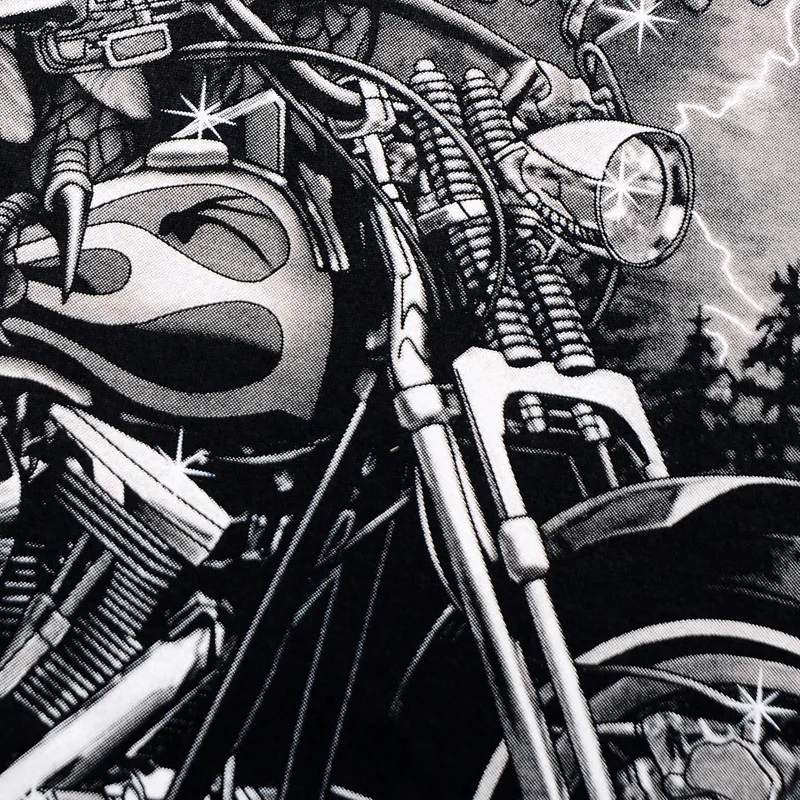 Военный мотоцикл футболки мужские Специальные полицейский Тактический