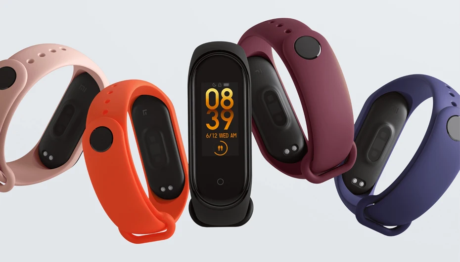 Xiaomi mi-браслет 4 смарт-браслет 3 AMOLED цветной экран mi Band 4 пульсометр фитнес 50 атм водонепроницаемый смарт-браслет 135 мАч