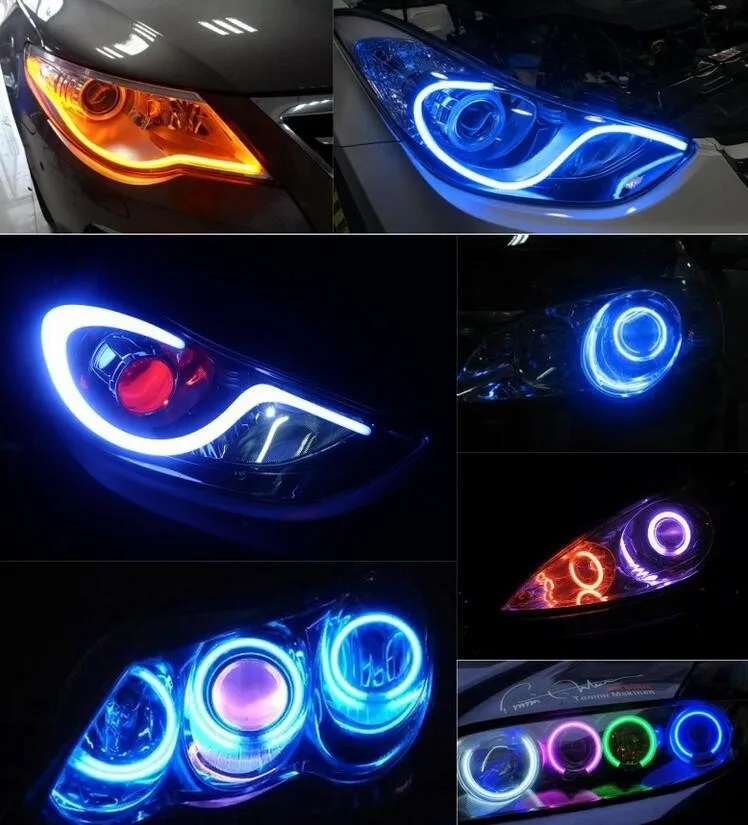 RGB WS2811 СВЕТОДИОДНЫЙ полноцветный гибкий светодиодный неоновый гибкий веревочный светильник SMD 5050 напольный внутренний белый RGB мягкий трубчатый светильник s