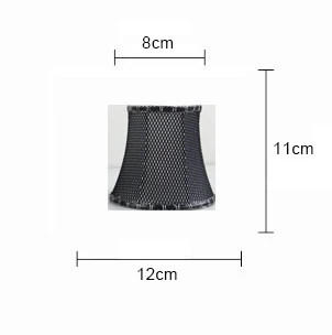 Настенный абажур из черной ткани стеклянные лампочки для люстры зажим|chandeliers lamp