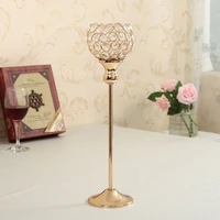 crystal candle holders metal glass candlestick wedding holiday party gifts table centerpieces candelabra home decoration