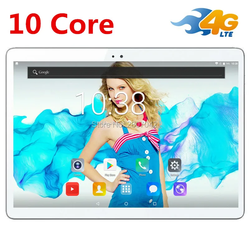Бесплатная доставка Android 7 0 10 Tablet PC T100 Дека Core 'Ɗ ГБ + 32 Встроенная память 1920*1200 ips