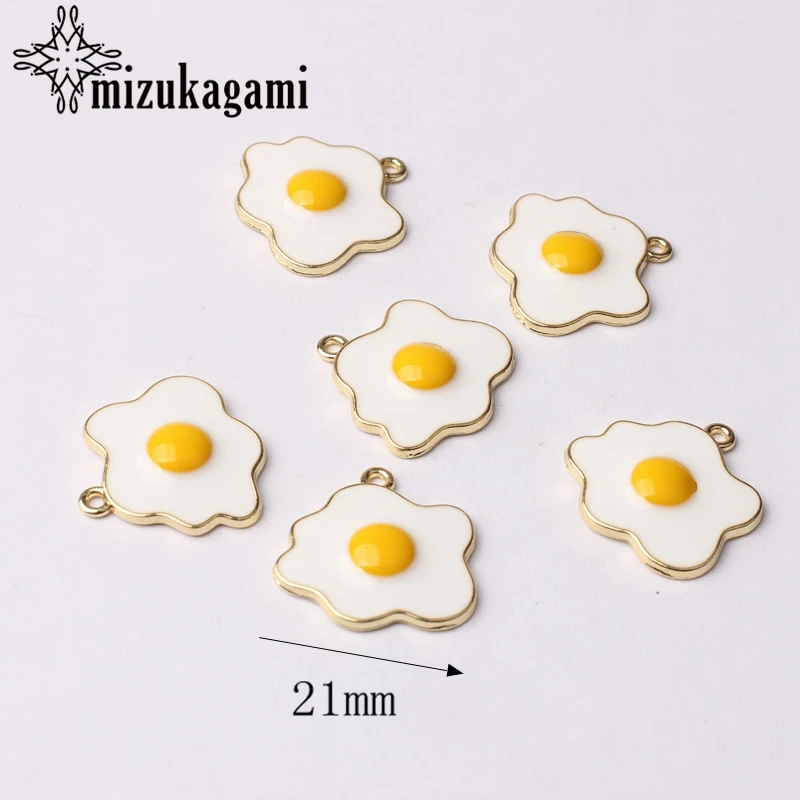 Золотая эмалированная Подвеска из цинкового сплава для яиц от солнца 10 шт./лот 14