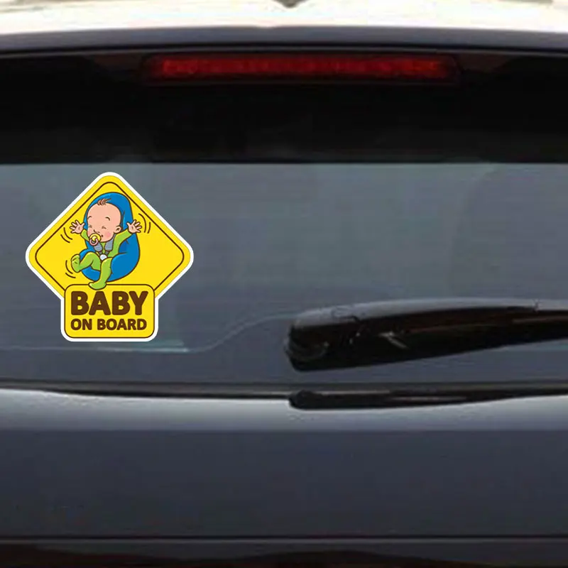 Красочные автомобильные наклейки Малыш на борту ПВХ окно водонепроницаемое