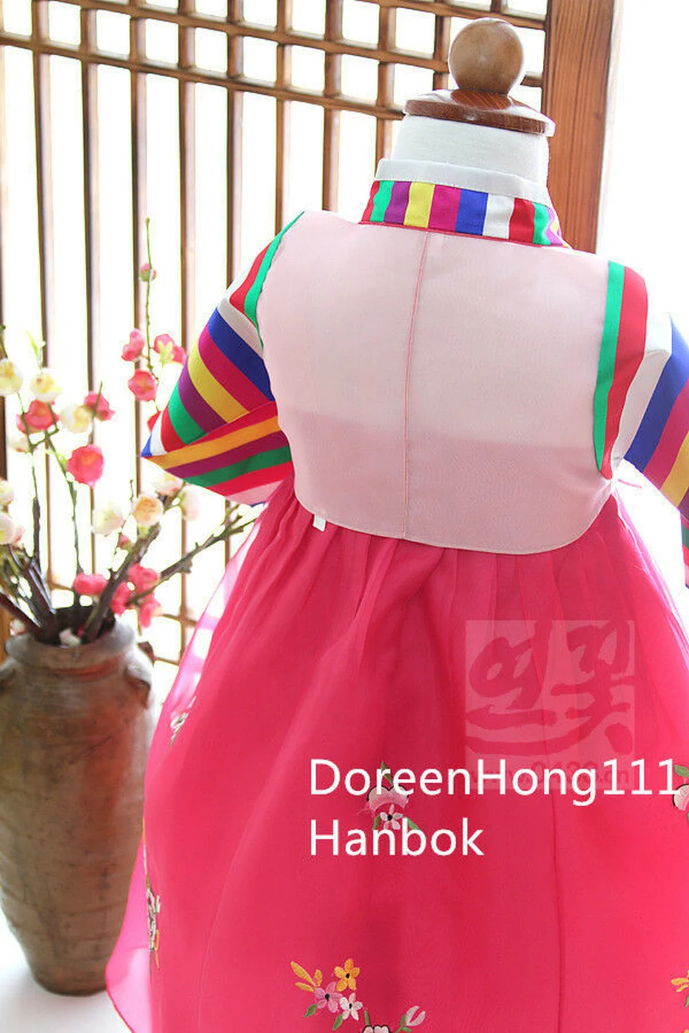 Korean Tradtional Girl Hanbok Dress 1st Birthday Party Dolbok | Тематическая одежда и униформа