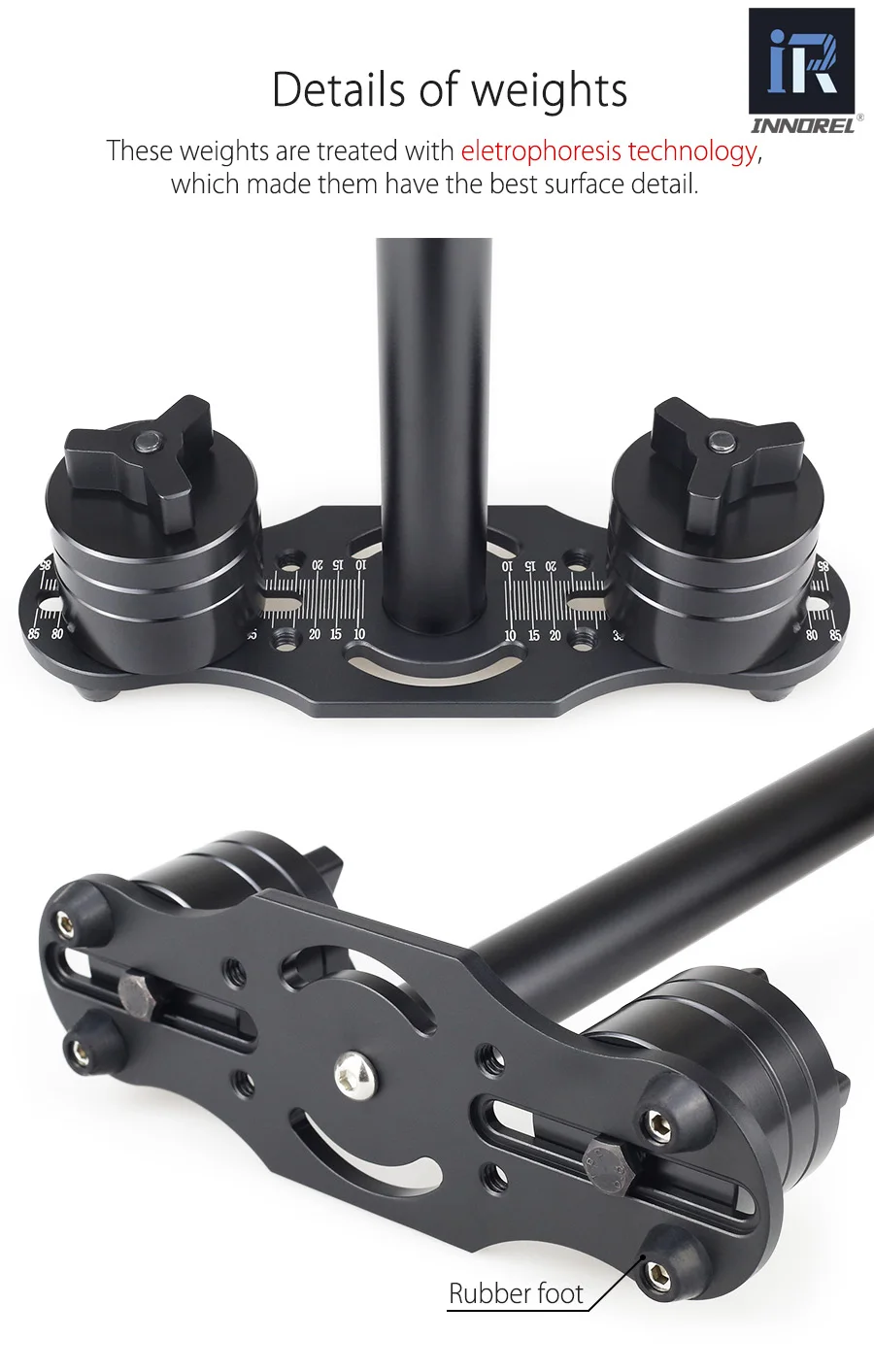 INNOREL SP50 алюминиевый сплав мини steadicam Ручной Стабилизатор Портативный видео steadycam для Canon Nikon sony DSLR камеры VS S40