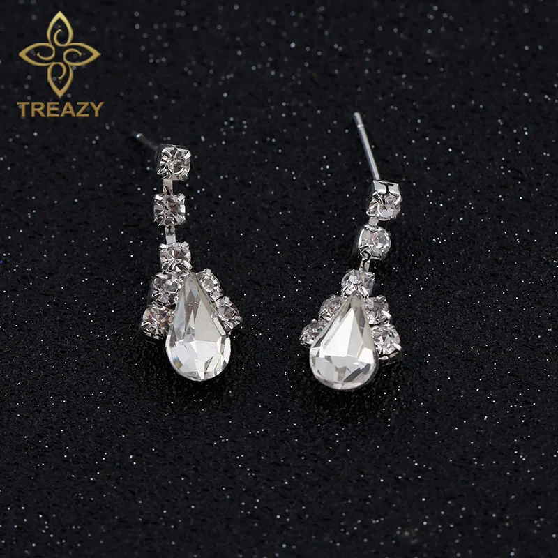 Комплект из колье и серёг в форме капли|earrings set for women|necklace earring setfashion jewelry |