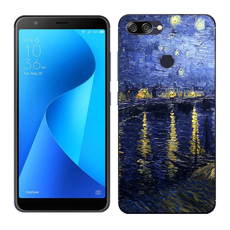 Силиконовый чехол для Asus Zenfone Max Plus M1, мягкая задняя крышка с рисунком Пейзажа для Asus Zenfone Max Plus M1 ZB570TL X018D