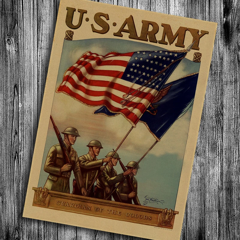 Лидер продаж Второй мировой войны плакат &quotU. S. армия &quotстикер дома гостиная
