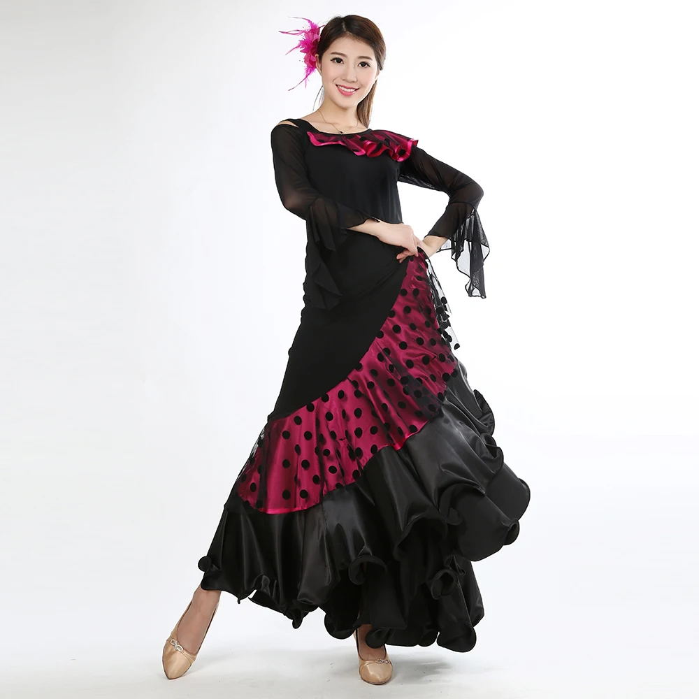 Танцевальная одежда Одежда для танцев юбка фламенко платье бальных испанские