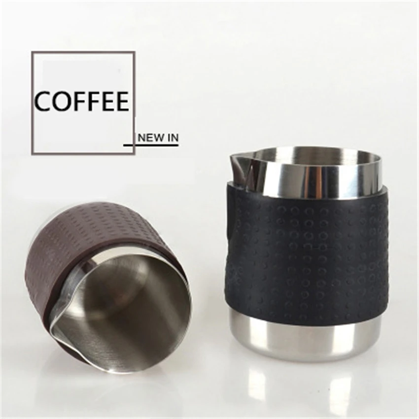 Creative Stainless Steel Frothing Pitcher Pull Flower Cup Espresso Cappuccino Art Jug Milk Frothers Mug Coffee Tools |