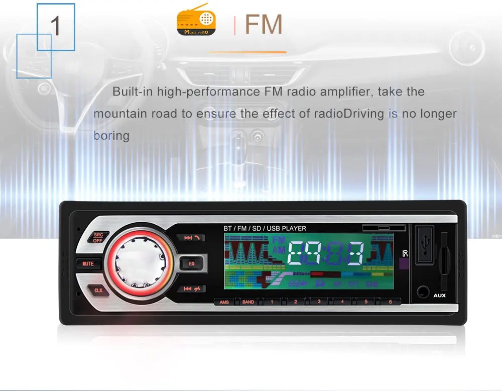 24 В Автомобильная магнитола, стерео аудио, Bluetooth In-dash, 1 Din, FM, Aux вход, приемник, SD, USB, MP3, ISO разъем, Авторадио, oto teypleri