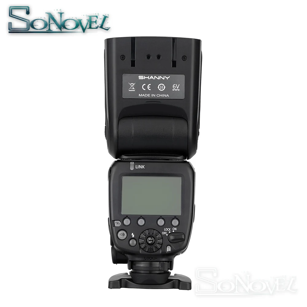 Shanny SN910EX-RF i-TTL HSS 1/8000s GN60 Master/Slave 2.4G Wireless Radio Flash Speedlite for Nikon D850 D810 D800 D750 D500 D5 |