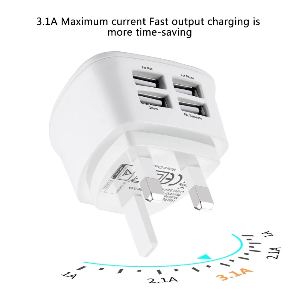 Haweel Универсальное зарядное устройство для iPhone iPad Samsung Huawei XiaoMi|power adapter uk|adapter ukuk plug |