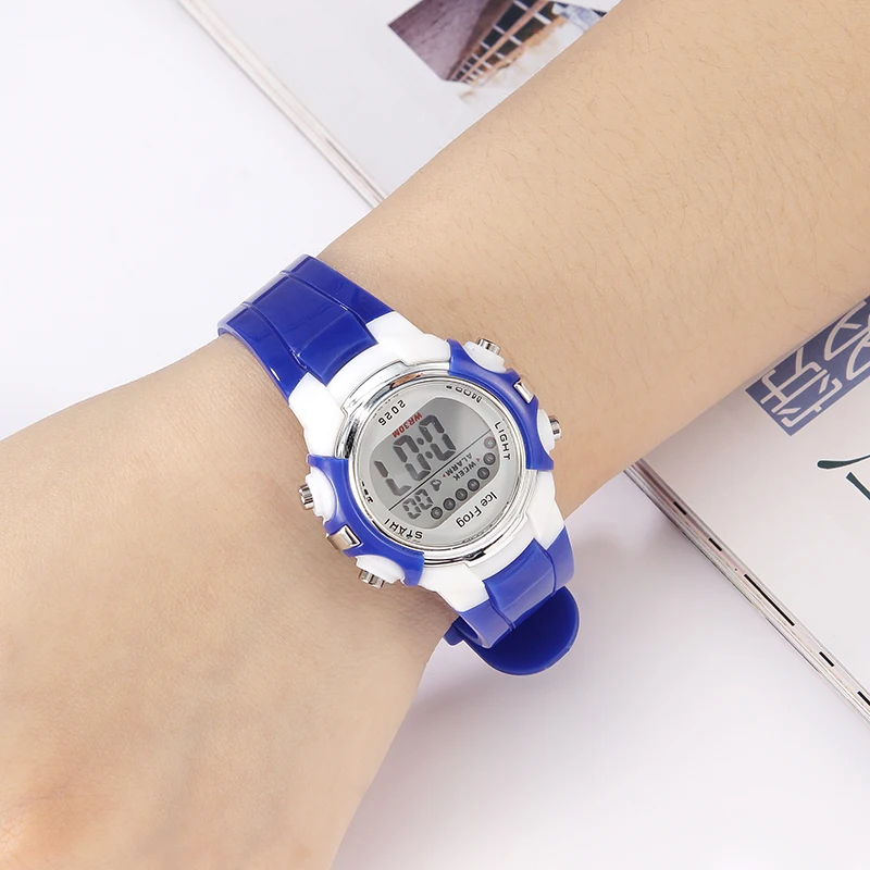 Светодиодные спортивные часы детская сигнализация модные брендовые женские и