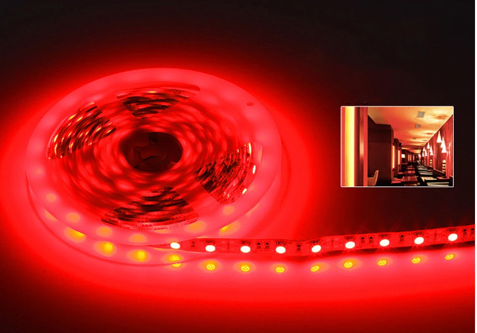5 м-30 м RGB светодиодный светильник 5050 5630 2835 led 12 В fita Светодиодная лента Диодная лента для потолочного шкафа Рождественский праздничный декоративный светильник
