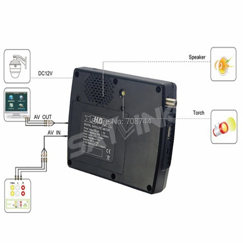 Спутниковый искатель Satlink WS-6951 DVB-S/S2 HD совместимый с MPEG-2/MPEG-4 подсветкой сатлинк WS