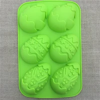 luyou 1pcs diy silicone mold egg recovery soap cake chocolate jelly ice mold 3d cake baking tools for easter gift cl086