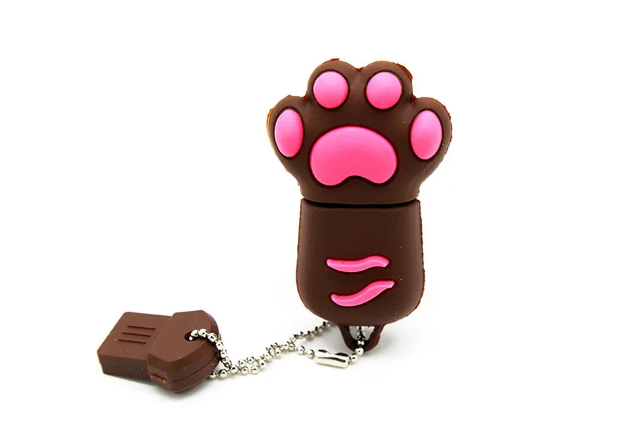 TEXT ME 64GB мультфильм М Кот коготь usb флеш-накопитель usb 2,0 4GB 8GB 16GB 32GB флешка, подарок usb