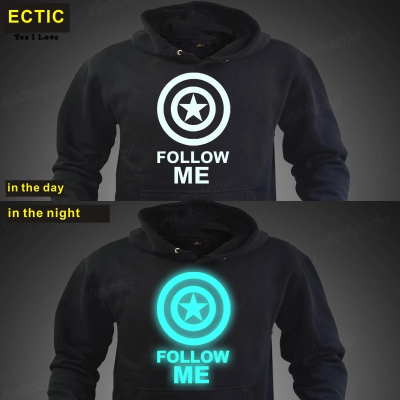 Ectic Batman Модные мужские толстовки светящаяся спортивная одежда Мужской свитшот