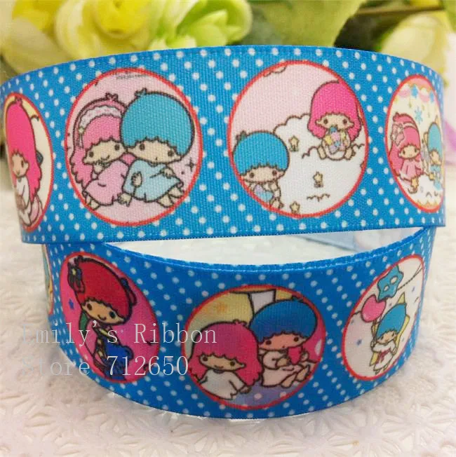 Satin Ribbon Printed cartoon image 1'' 25mm ribbon gift wrapping accessory hairbow garment diy 10 yards free shipping | Дом и сад