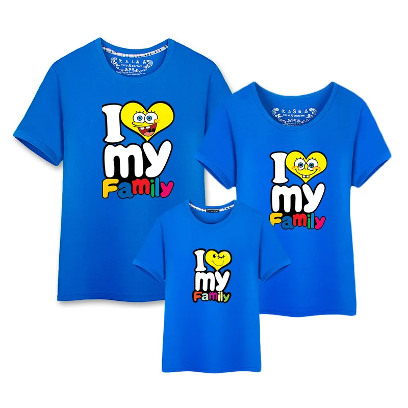 1PC Mom And Daughter Son Matching Clothes Children's T-shirts Family t shirt Short Sleeve Father Outfits | Мать и ребенок