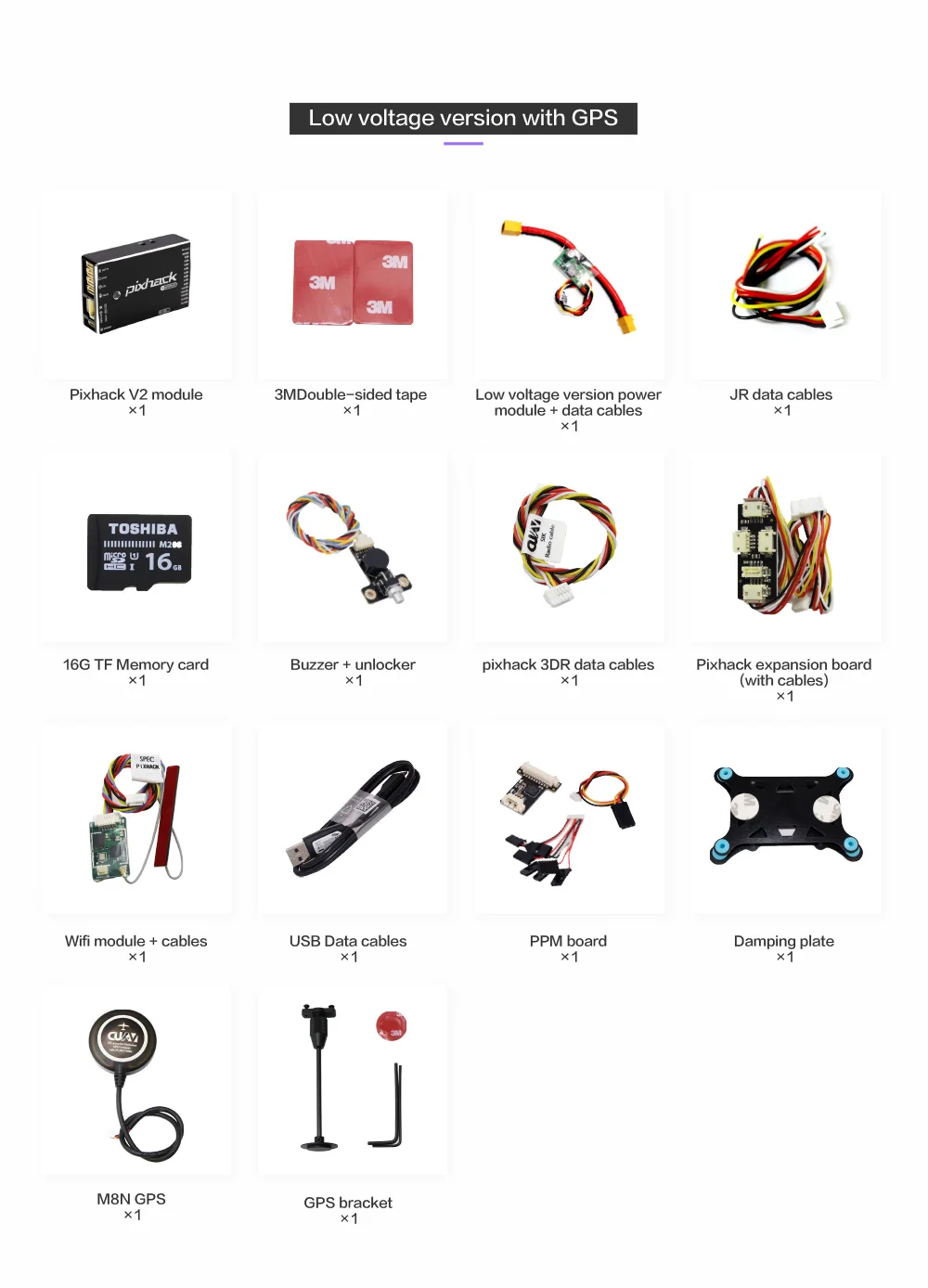 CUAV Pixhack V2 Контроллер полета PIX с открытым исходным кодом M8N gps для FPV Дрон Квадрокоптер вертолет