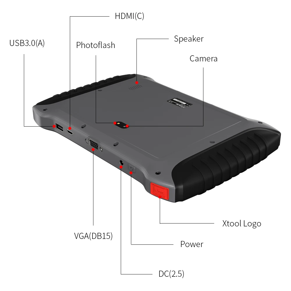Автомобильный диагностический инструмент XTOOL A80 H6 OBD2 полная система