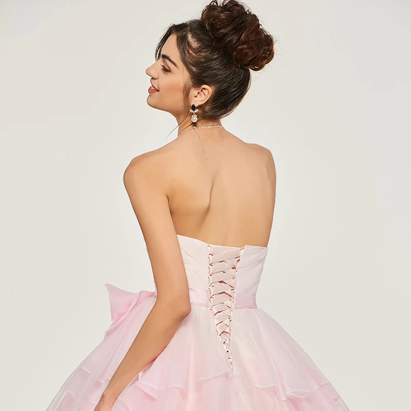 Женское бальное платье без рукавов с оборками|ball gowns quinceanera dresses|quinceanera dressesformal dresses
