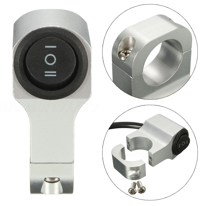 Новый DC 12V светодиодные ленты Мотоцикл с ЧПУ руль выключен переключатель