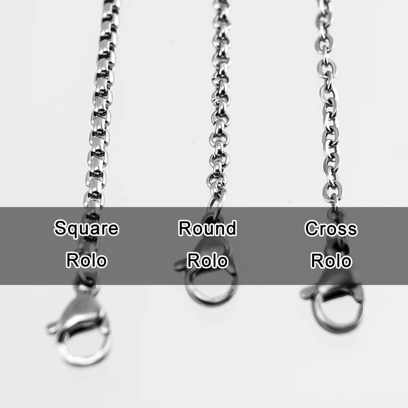 Цепочка Rolo Risul из нержавеющей стали серебристого цвета модное тонкое ожерелье с