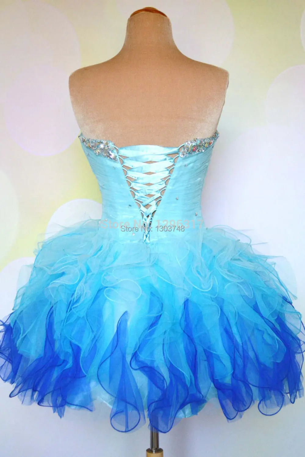 Elegant Short Prom Dresses 2015 Strapless Style With Gauze Ball Gowns Manual Drill Decorative Strap Bridesmaid DressesVestidos | Свадьбы и