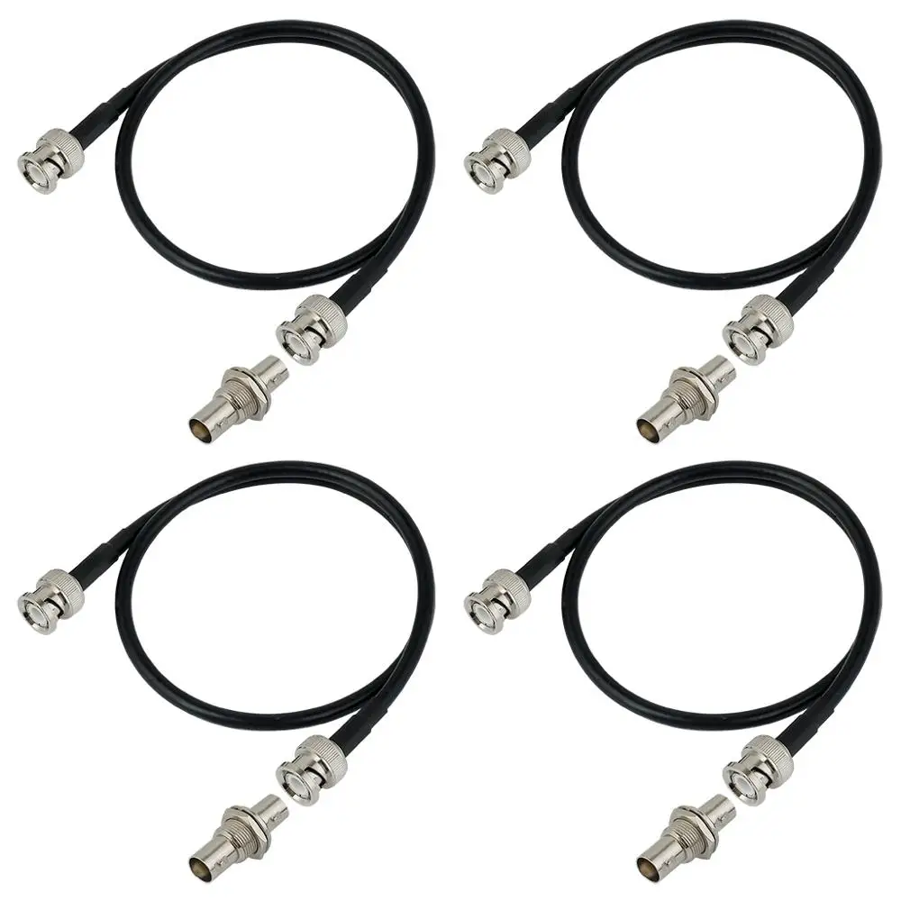 4 Cable-2in1 Новая пара UHF 1/4 волна BNC антенна для беспроводного микрофона 400-900 МГц - Цвет: 4 Cable-2in1