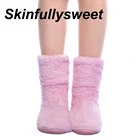 Женские плюшевые сапоги, зимние теплые сапоги для дома, 2018