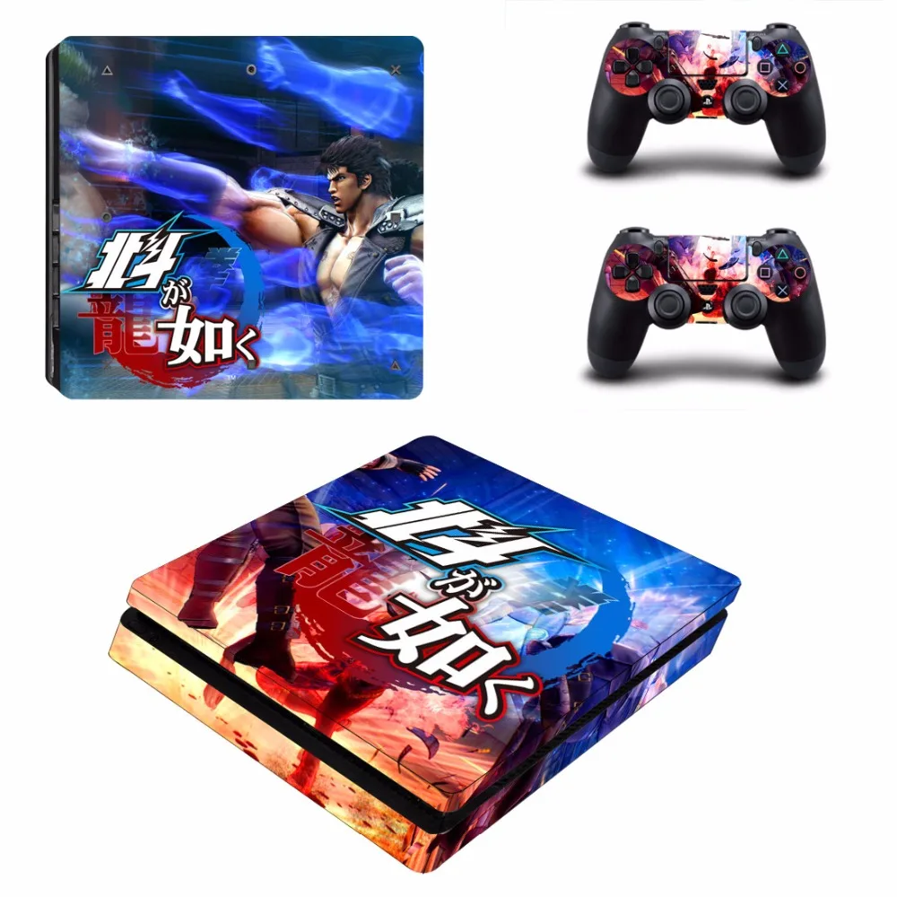 Якудза хакуто GA gotoku PS4 тонкий кожи Стикеры наклейка для Sony Игровые приставки 4 консоли и 2 контроллеры PS4 Slim шкуры стикеры s