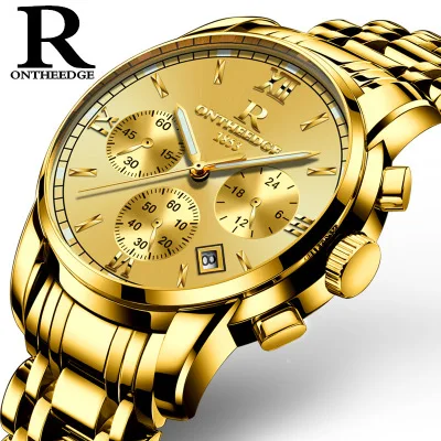 Montres 2018 новейшие высококачественные мужские деловые кварцевые часы Calender из