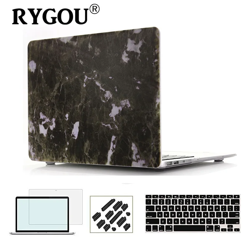 RYGOU чехол с мраморной текстурой для Apple Macbook Air Pro retina 11 12 13 15 дюймов для Mac book Pro 13 15 A1706 A1707 A1708 чехол - Цвет: DL-19