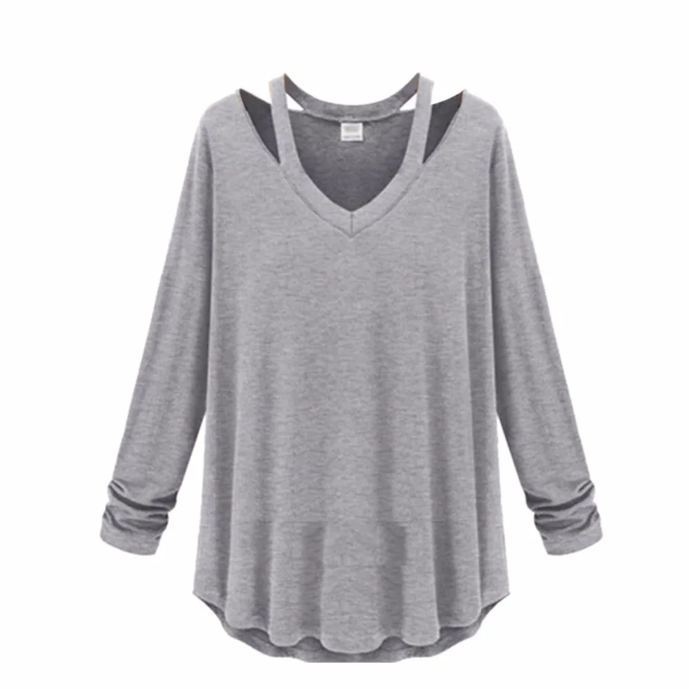 Уютная модная женская рубашка из мягкого хлопка с длинным рукавом и v-образным