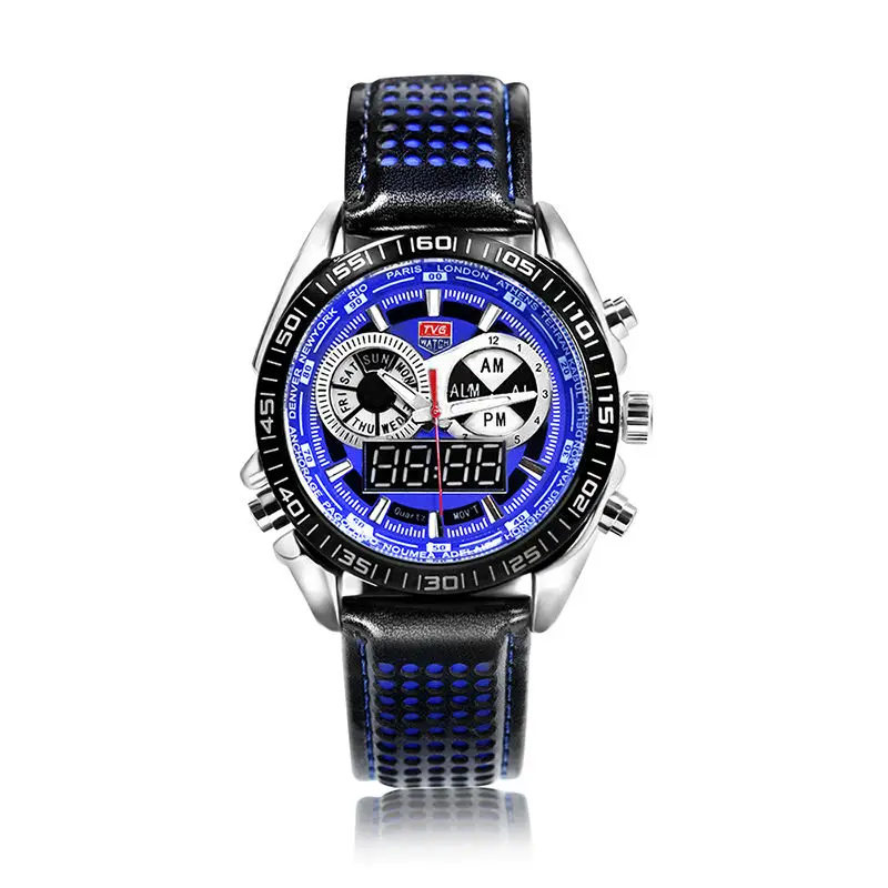 Новинка TVG уникальные модные мужские цифровые часы со светодиодный Ной указкой