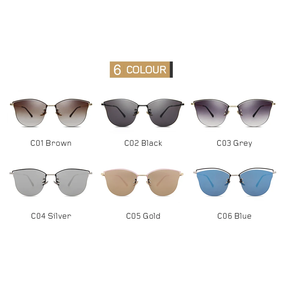 FEIDU 2017 новые металлические солнцезащитные очки кошачий глаз женские брендовые