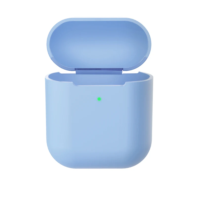 Sky Blue Силиконовый чехол s для Airpods 2nd роскошный защитный беспроводной Чехол для наушников для Apple airpods2 Air pods 2 противоударный чехол - Color: Sky Blue