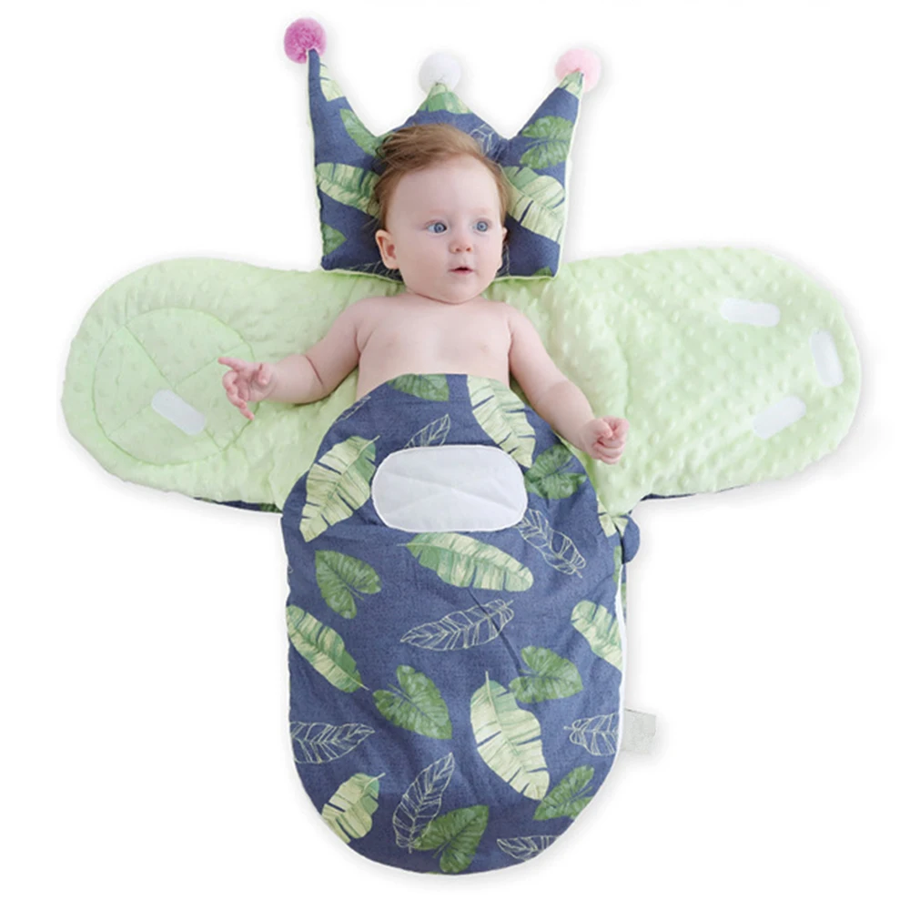 

Baby Sleeping Bag Baby Cocoon Leaves Pattern Blanket Envelope Carriage Sack Envelopes For Newborns Diaper Cocoon For Newborns